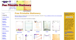 Desktop Screenshot of freeprintablestationery.net