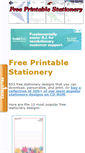 Mobile Screenshot of freeprintablestationery.net